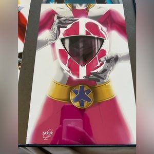 Power rangers lightspeed rescue pink art print